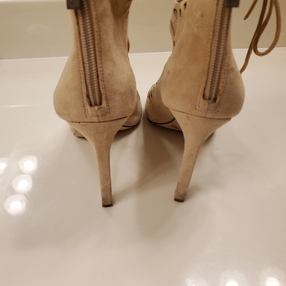 Suede lace up heels - Picture 4 of 5